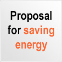 Proposal for saving energy